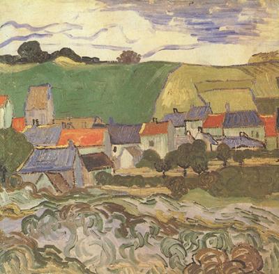 Vincent Van Gogh View of Auvers (nn04) china oil painting image